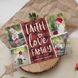 Vakantieminslag Kaart voor kerstfoto's