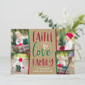 Vakantieminslag | Kaart voor kerstfoto's (Staand voorkant)