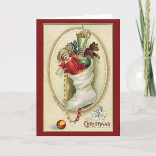 Vakantieminslag met Afbeelding kerkerstavond met s Feestdagen Kaart (Voorkant)