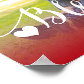 Vakantieminslag | Vakantiedesfoto-Poster Poster (Hoek)