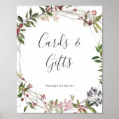 Vakantiemode Botanisch | Witte Kaarten en Cadeaus Poster (Voorkant)