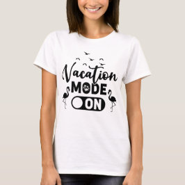 Vakantiemodus aan t-shirt