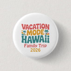 Vakantiemodus Hawaï Tropisch Paradijs Zomerstemmin Ronde Button 3,2 Cm