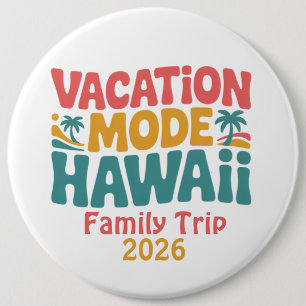 Vakantiemodus Hawaï Tropisch Paradijs Zomerstemmin Ronde Button 6,0 Cm