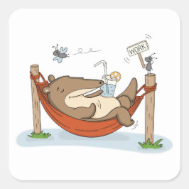 Vakantiemodus | Miereneter Vierkante Sticker