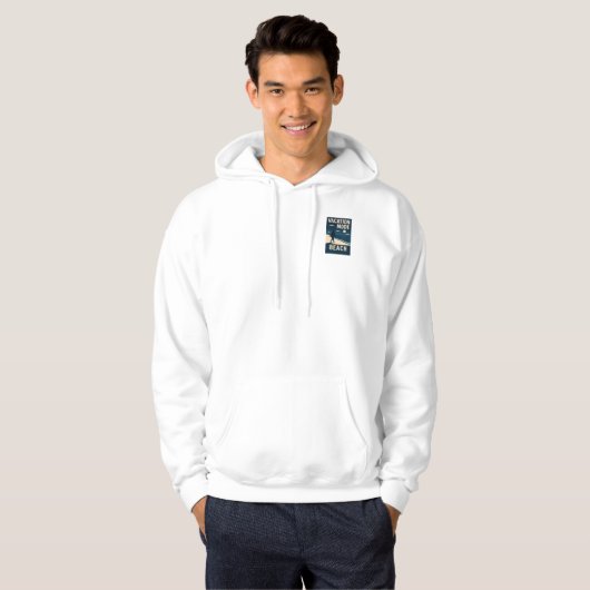 Vakantiemodus strand hoodie (Voorkant volledig)