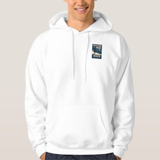 Vakantiemodus strand hoodie (Voorkant)
