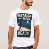 Vakantiemodus strand t-shirt (Voorkant)