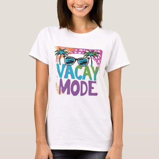 Vakantiemodus T-shirt (Voorkant)