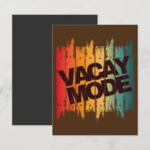 vakantiemodus   uitnodiging (Voorkant / Achterkant)