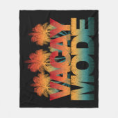 vakantiemodus zonsondergang fleece deken (Voorkant)