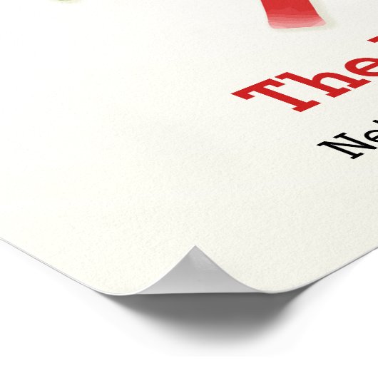 Vakantiemonogram Afdrukken, Mistletoe Wreate Poster (Hoek)