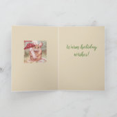 Vakantiemuis en paddenstoel feestdagen kaart (Binnen)