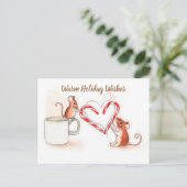 vakantiemuizen feestdagenkaart (Staand voorkant)