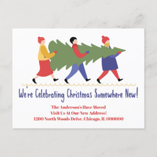 Vakantiemutatie Adres nieuw adres Aankondigingskaart