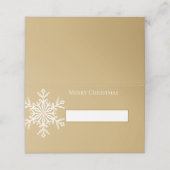 Vakantienaam Plaats kaart Snowflake Plaatskaartje (Buitenkant ongevouwen)