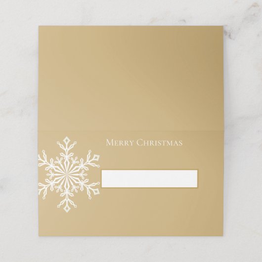 Vakantienaam Plaats kaart Snowflake Plaatskaartje (Buitenkant ongevouwen)