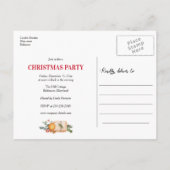 vakantienutkraker | Kerstfeest Bewaar de datum Aankondigingskaart (Achterkant)