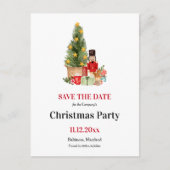 vakantienutkraker | Kerstfeest Bewaar de datum Aankondigingskaart (Voorkant)