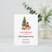 vakantienutkraker | Kerstfeest Bewaar de datum Aankondigingskaart (Staand voorkant)