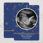 Vakantieornament Ultrasound Holiday Card Feestdagenkaart (Voorkant / Achterkant)