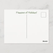 Vakantiepaard in sneeuw briefkaart (Achterkant)