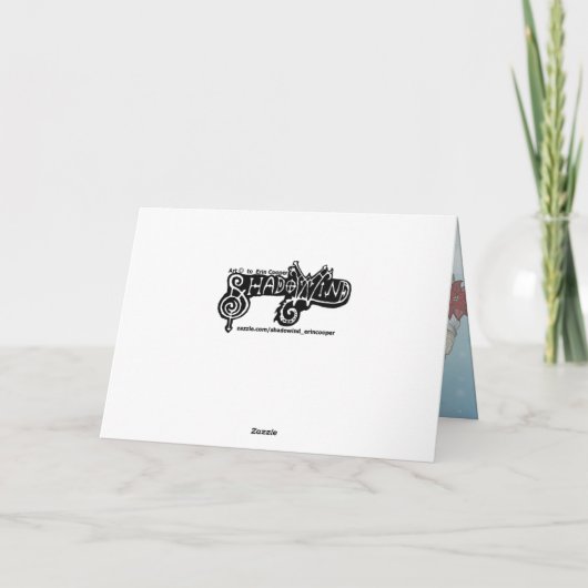 Vakantiepaarden Feestdagen Kaart (Achterkant)