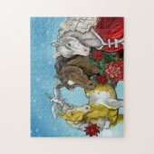 Vakantiepaarden~puzzel! Legpuzzel (Verticaal)
