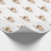 Vakantiepafspeeltijd feestdag feestelijke kerst cadeaupapier (Hoek)