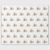 Vakantiepafspeeltijd feestdag feestelijke kerst cadeaupapier (Vlak)