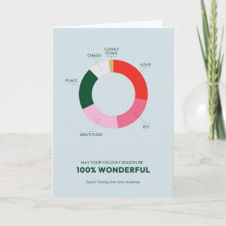 Vakantiepagina Grafiek Corporate Holiday Kaart