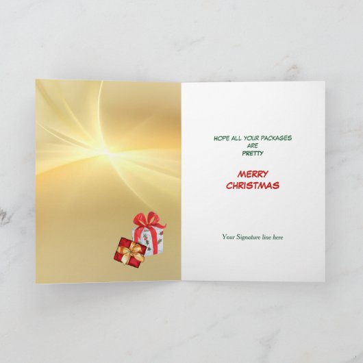 Vakantiepakket Retro Pinup Girl-kerstfeest Kaart (Binnen)