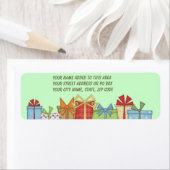 Vakantiepakketten  retour adreslabel etiket (Insitu)