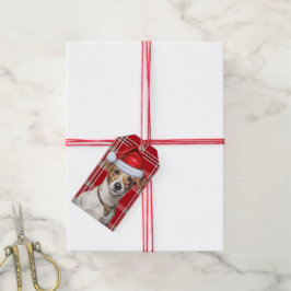 Vakantiepakketten voor Jack Russell Dog Christmas Cadeaulabel