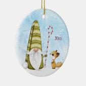 Vakantiepalk en Aangepast jaar voor feestdagen Keramisch Ornament (Rechts)