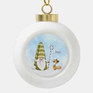 Vakantiepalk en Aangepast jaar voor feestdagen Keramische Bal Ornament