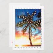 Vakantiepalm - Aankondiging van brandverlichting (Voorkant / Achterkant)