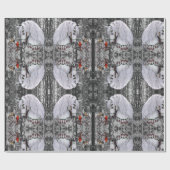 Vakantiepand en kardinalen cadeaupapier (Vlak)