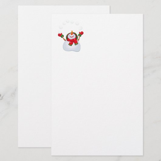 Vakantiepapier Briefpapier (Voorkant / Achterkant)