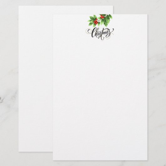 Vakantiepapier Briefpapier (Voorkant / Achterkant)