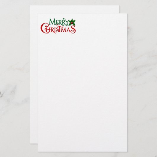 Vakantiepapier Briefpapier (Voorkant / Achterkant)