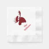 Vakantiepapier Napkins-Pset Moose Servet (Voorkant)