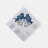 Vakantiepapier Napkins-Silver Bells Servet (Hoek)