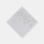 Vakantiepapier Napkins-Silver Stars Napkins Servet (Hoek)