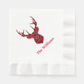 Vakantiepapier Napkins-Stag Servet (Voorkant)