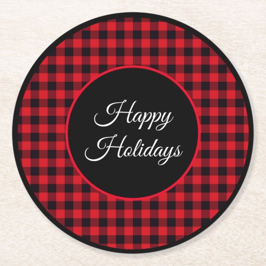 Vakantiepapier Onderzetters buffelplaat (Voorkant)