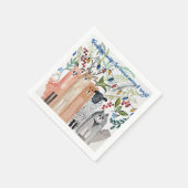 Vakantiepapier servetten, standaard cocktail servet (Hoek)