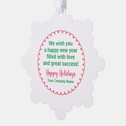 Vakantiepapier Sneeuwvlok Kerstmis Ornament Custom (Links)