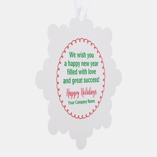 Vakantiepapier Sneeuwvlok Kerstmis Ornament Custom (Rechts)