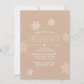 Vakantiepartij Elegant Confetti Stippen & sneeuwvl Kaart (Voorkant)